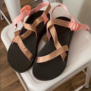 Rose gold Chacos